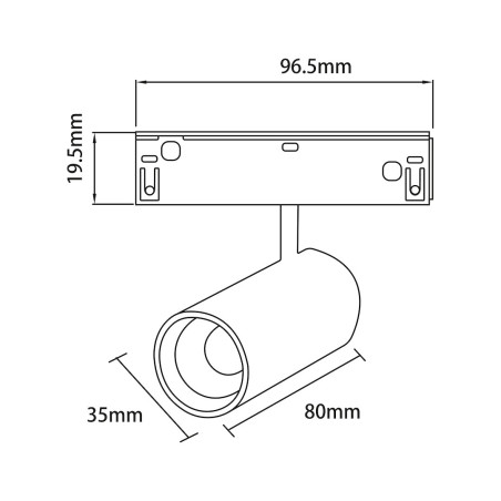 NOWOŚĆ ML2645 Magnetic Track 10mm 6W CCT 48V Milagro