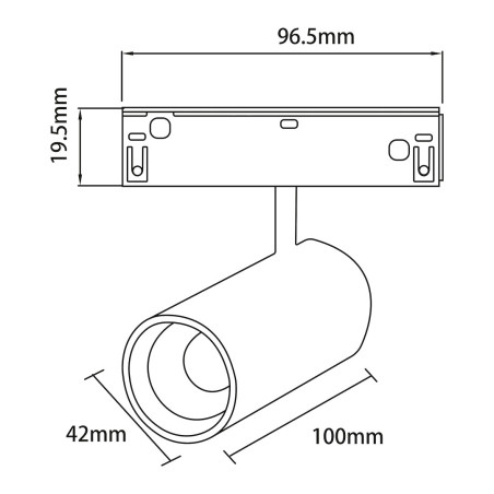 NOWOŚĆ ML2646 Magnetic Track 10mm 12W CCT 48V Milagro