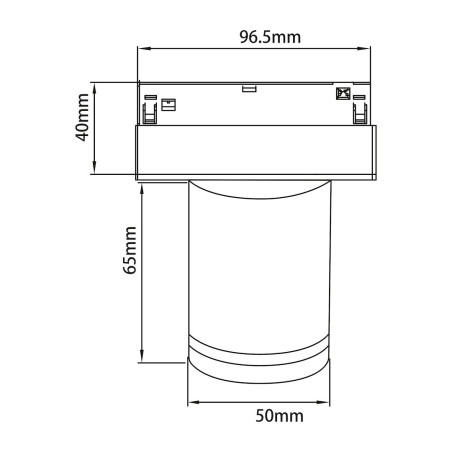 NOWOŚĆ ML2647 Magnetic Track 10mm Downlight 6W CCT 48V Milagro