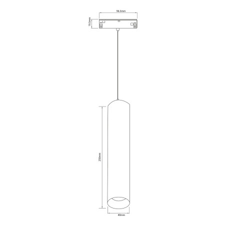NOWOŚĆ ML2648 Magnetic Track Pendant 10mm 7W CCT 48V Milagro