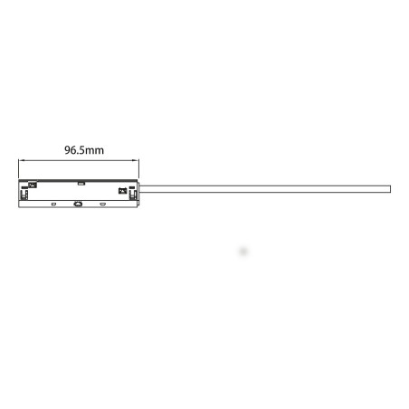 NOWOŚĆ ML2651 Łącznik do zasilacza zewnętrznego Magnetic Track 10mm Milagro