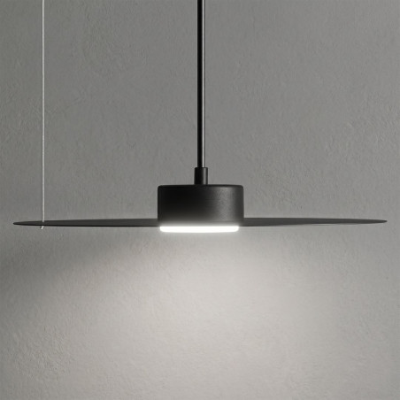 NOWOŚĆ MLP2909 Lampa wisząca PIATTO Czarna 1xGX53 fi 350mm Milagro