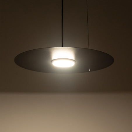 NOWOŚĆ MLP2909 Lampa wisząca PIATTO Czarna 1xGX53 fi 350mm Milagro