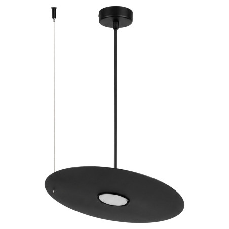 NOWOŚĆ MLP2909 Lampa wisząca PIATTO Czarna 1xGX53 fi 350mm Milagro