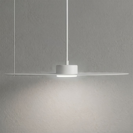 NOWOŚĆ MLP2912 Lampa wisząca PIATTO Biała 1xGX53 fi 450mm Milagro