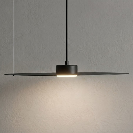 NOWOŚĆ MLP2913 Lampa wisząca PIATTO Czarna 1xGX53 fi 450mm Milagro