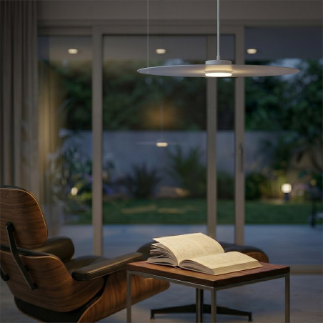 NOWOŚĆ MLP2916 Lampa wisząca PIATTO Biała 1xGX53 fi 550mm Milagro