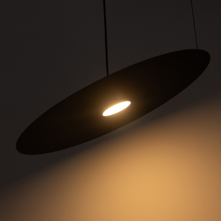 NOWOŚĆ MLP2917 Lampa wisząca PIATTO Czarna 1xGX53 fi 550mm Milagro