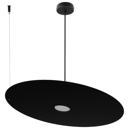 NOWOŚĆ MLP2917 Lampa wisząca PIATTO Czarna 1xGX53 fi 550mm Milagro