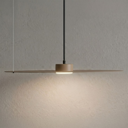 NOWOŚĆ MLP2918 Lampa wisząca PIATTO Taupe 1xGX53 fi 550mm Milagro