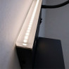 NOWOŚĆ ML2887 Lampa nocna z półką Shelf Led 4W+5W+2W prawa Czarny Milagro