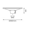 NOWOŚĆ EKO2777 Lampa Solarna Patio 20W 2100lm 3000/4000K 40cm Milagro