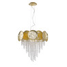 NOWOŚĆ P0619-07A-K4K4 ASTRA LAMPA WISZĄCA ZŁOTA/GOLD ZUMA LINE