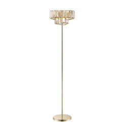 NOWOŚĆ F0496-03G-F7AC HELIOS LAMPA PODŁOGOWA ZŁOTA/GOLD ZUMA LINE