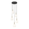 NOWOŚĆ P0076-05G-P7AA CALVO LAMPA WISZĄCA CZARNY MAT+ZŁOTA/MATT BLACK+GOLD ZUMA LINE