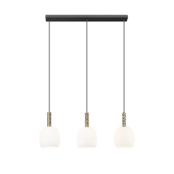 NOWOŚĆ P0076-03Q-P7AA CALVO LAMPA WISZĄCA CZARNY MAT+ZŁOTA/MATT BLACK+GOLD ZUMA LINE