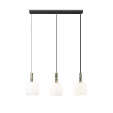 NOWOŚĆ P0076-03Q-P7AA CALVO LAMPA WISZĄCA CZARNY MAT+ZŁOTA/MATT BLACK+GOLD ZUMA LINE