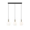 NOWOŚĆ P0076-03Q-P7AA CALVO LAMPA WISZĄCA CZARNY MAT+ZŁOTA/MATT BLACK+GOLD ZUMA LINE