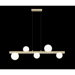 NOWOŚĆ P0574-05N-V6AA FORES LAMPA WISZĄCA ZŁOTY MAT/MATT GOLD ZUMA LINE