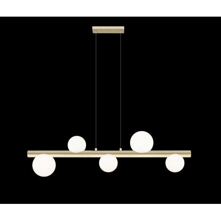 NOWOŚĆ P0574-05N-V6AA FORES LAMPA WISZĄCA ZŁOTY MAT/MATT GOLD ZUMA LINE
