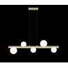 NOWOŚĆ P0574-05N-V6AA FORES LAMPA WISZĄCA ZŁOTY MAT/MATT GOLD ZUMA LINE