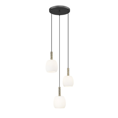 NOWOŚĆ P0076-03A-P7AA CALVO LAMPA WISZĄCA CZARNY MAT+ZŁOTA/MATT BLACK+GOLD ZUMA LINE