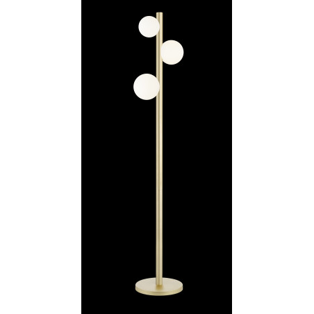 NOWOŚĆ F0574-03N-V6AA FORES LAMPA PODŁOGOWA ZŁOTY MAT/MATT GOLD ZUMA LINE