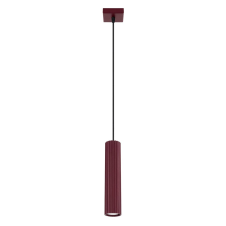 NOWOŚĆ Lampa wisząca KARBON 1 burgundSL.1918 Sollux