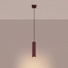 NOWOŚĆ Lampa wisząca KARBON 1 burgundSL.1918 Sollux