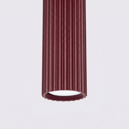NOWOŚĆ Lampa wisząca KARBON 1 burgundSL.1918 Sollux