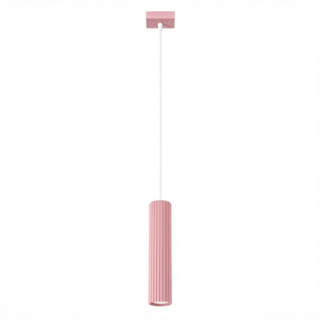 NOWOŚĆ Lampa wisząca KARBON 1 różowaSL.1931 Sollux