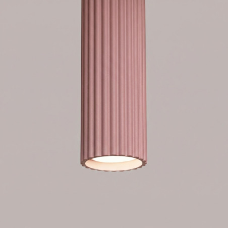 NOWOŚĆ Lampa wisząca KARBON 1 różowaSL.1931 Sollux
