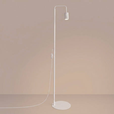 NOWOŚĆ Lampa podłogowa KARBON 1 białaSL.2013 Sollux