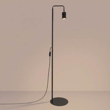 NOWOŚĆ Lampa podłogowa KARBON 1 czarnaSL.2015 Sollux