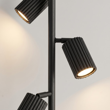NOWOŚĆ Lampa podłogowa KARBON 3 czarnaSL.2016 Sollux