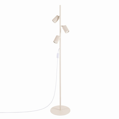 NOWOŚĆ Lampa podłogowa KARBON 3 beżowaSL.2018 Sollux