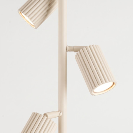 NOWOŚĆ Lampa podłogowa KARBON 3 beżowaSL.2018 Sollux