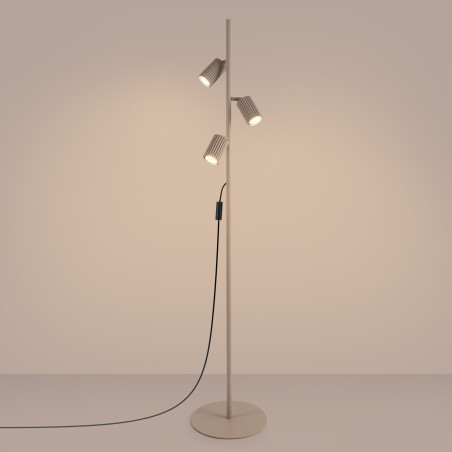 NOWOŚĆ Lampa podłogowa KARBON 3 taupeSL.2020 Sollux