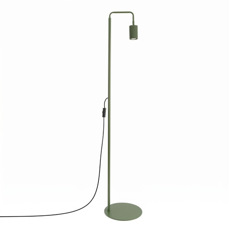 NOWOŚĆ Lampa podłogowa KARBON 1 zielona oliwkaSL.2025 Sollux
