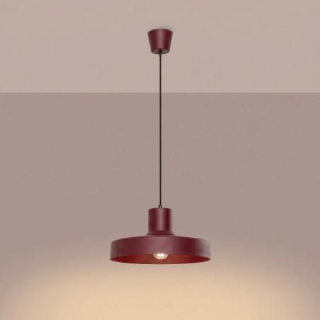 NOWOŚĆ Lampa wisząca BILO burgundSL.2052 Sollux