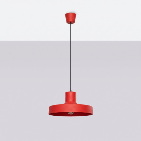 NOWOŚĆ Lampa wisząca BILO czerwonaSL.2057 Sollux