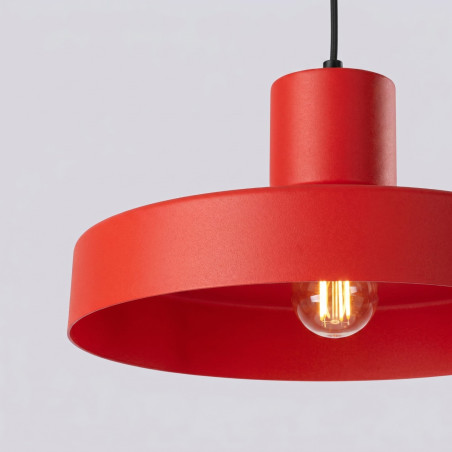 NOWOŚĆ Lampa wisząca BILO czerwonaSL.2057 Sollux