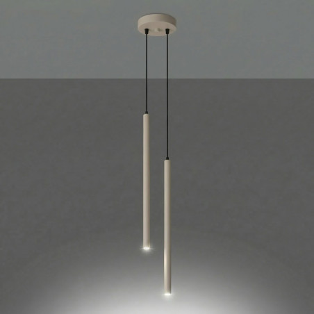 NOWOŚĆ Lampa wisząca PASTELO 2 taupeSL.2118 Sollux