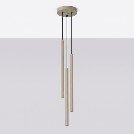 NOWOŚĆ Lampa wisząca PASTELO 3P taupeSL.2119 Sollux