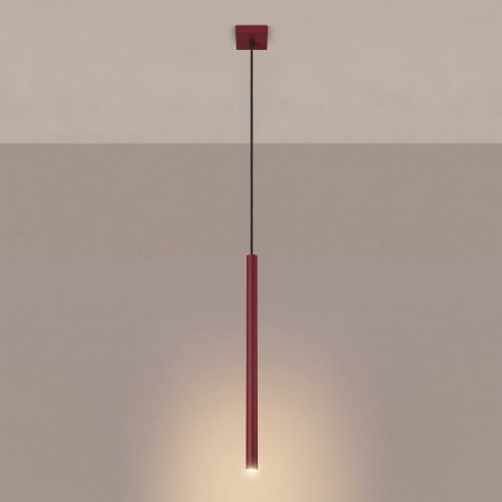 NOWOŚĆ Lampa wisząca PASTELO 1 burgundSL.2121 Sollux