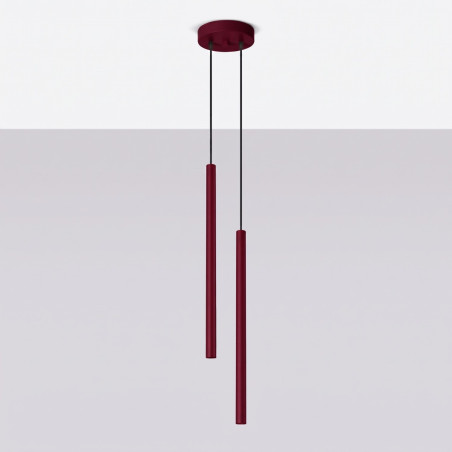 NOWOŚĆ Lampa wisząca PASTELO 2 burgundSL.2122 Sollux