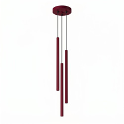 NOWOŚĆ Lampa wisząca PASTELO 3P burgundSL.2123 Sollux