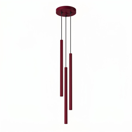 NOWOŚĆ Lampa wisząca PASTELO 3P burgundSL.2123 Sollux
