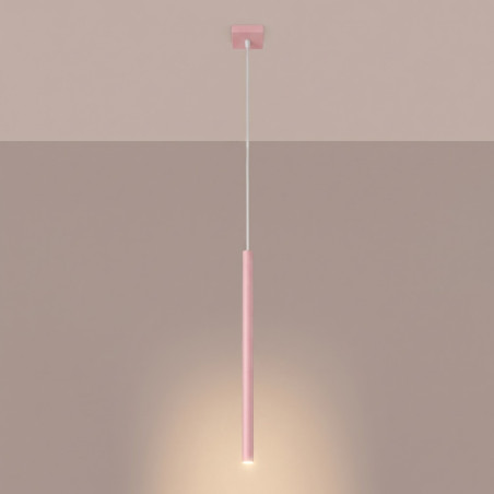 NOWOŚĆ Lampa wisząca PASTELO 1 różowaSL.2129 Sollux