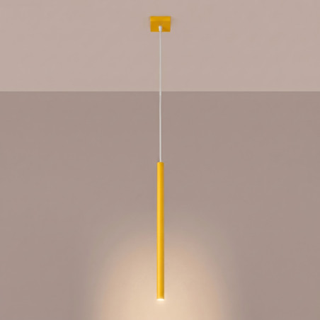 NOWOŚĆ Lampa wisząca PASTELO 1 żółtaSL.2137 Sollux